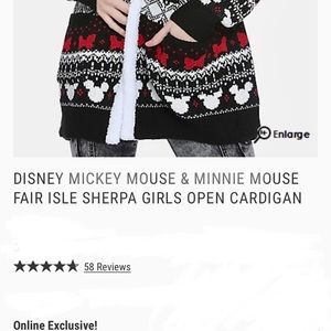 Nwt Mickey Mouse Minnie Mouse Sherpa 